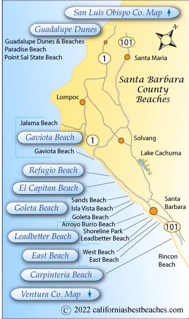 beach city santa barbara|santa barbara beaches map.